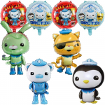 8 tk Oktonautide teemalised s&uuml;nnip&auml;eva &otilde;hupallide kaunistused lastele