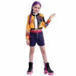 T&uuml;drukute K Pop laulja Rumi Halloweeni kost&uuml;&uuml;m Laste lavaesinemise riietus Laste kooli karnevali peo rollim&auml;ngu kost&uuml;&uuml;m 130cm