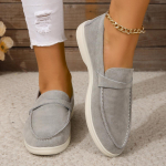 Moodsad Meeste Suede Nahast Mugavad Mokassiinid, Lamedad Vabaaja Slip-on Kingad, Moodsad Suede Lamedad Kingad, Klassikalised &Uuml;marate Varvastega Pehmest Nahast Mokassiinid 2025 43 hall v&auml;rv