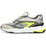 Puma Rs-Fast Kangas S&uuml;nteetiline Nahk Nailon Neoon Mugav Paks Tald Spordi Madal L&otilde;ige Elustiili Jalan&otilde;ud Unisex toss Valge Pruun Kollane 382520-02 36