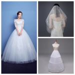 2025 &Otilde;lalt avatud korea suur pluss suurusega p&otilde;randani ulatuv pulmakleit B55 XXL