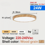 Kaasaegne LED laevalgusti puidus&uuml;&uuml;ga kuldne &uuml;he valgustiga 3 v&auml;rviga koduvalgustus k&ouml;&ouml;k magamistuba vannituba pinnapealne laelamp Diameter -30cm
