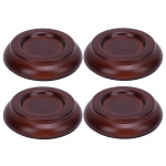 4 tk Klaveriratta alus Tugev puit Vahtalus Libisemiskindel M&uuml;ravastane Universaalne P&uuml;stklaveri Rattaalus P&otilde;randakaitse Pruun pruun