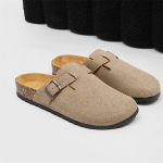 2025 Meeste Mules Kingad Kaaretoega Unisex Klassikaline Ranna Birkenstok Meeste Kingad Meeste Suede Sandaalid Retro Korgist Klounid 44-45 gray