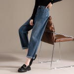 RAIN.CUN Women's High-Waist Loose Harem Pants 30