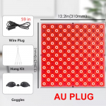 660nm Punane Valgus 850nm Infrapuna LED Paneel Kogu Keha N&auml;o Nahahooldus Ilu Tervis Liigeste Lihaste Mugavus Igap&auml;evaseks Kasutamiseks AU Plug