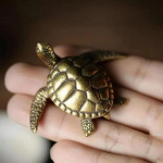 Messingkilpkonn V&auml;ike Kodu Dekoor Kaunistused Puhas Massiivne Vask Antiik Loom Minikujukesed K&auml;sit&ouml;&ouml; Kontori Lauakaunistused