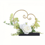 1 tk P&otilde;hjamaade kunstlillest rauast hoiukaunistused retro armastuse s&otilde;rmusesalv valge