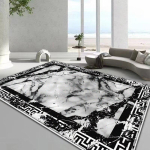 Must Valge Marmorvaip elutuppa Kerge Luksuslik Kaunistus Libisemisvastased Vaibad Magamistuba Lounge Diivan Kohvilaud P&otilde;randamatt 60*90cm gray