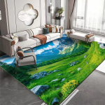 3D Loodusmaastiku Mustriga Vaip Elutuppa Libisemisvastane Toa Kaunistus Esteetiline Moodne Lounge Vaip Esikukate Vaibad 60x90cm gray
