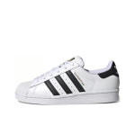 Adidas Superstar Pilvevalge P&otilde;himust MustKuldne GS Tossud FU7712 38.5 white