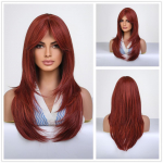 Pikakihiline blond Ombre &otilde;lgade pikkusega parukas, kuumakindel s&uuml;nteetiline parukas naistele igap&auml;evaseks kasutamiseks