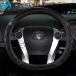for Toyota Prius 30 20 Prius V Prius C Prius Prime DERMAY Car Steering Wheel Cover Massage Non-slip Auto Accessories lilla