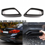 2 tk summutitoru otsakate BMW 5. seeriale G30 G31 2018- Must roostevaba teras V&auml;lisosa modifikatsioon Autotarvikud