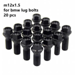 M12 X 1.5 Black Whee Bolts for BMW 36136781150 Wheel Lug Bolt for BMW X1 Z4 E46 E90 E39 E60 E53 325i 650Ci hex 17mm M12x1.5