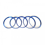 For Mercedes Benz A/B/GLA/CLA Class Aluminium Alloy Air outlet sticker/trument Panel Air Outlet Decoration Ring Outer ring blue
