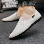 Meeste Mokassiinid Kingad Moodsad Meeste Hingavad Vabaaja Kingad Klassikalised Linasest Slip-on Tossud Mehelikud Suvised Odavad S&otilde;idukingad Meestele 39 khaki