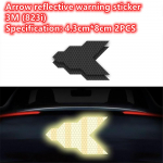 3M Black tape Reflective Tape Sticker Diamond Grade Adhesive Safety Mark Warning Tape Bike Automobiles Motorcycle Car Styling 4.3cmX8cm