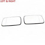2PCS Side Rearview Heated Mirror Glass for BMW 3 Series E46 4 door 318i 320i 325i 330i 1998-2006 51168250437 51168250438 valge