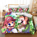Mario Tekikott Komplekt Tekk Voodipesu 3D Laste Voodipesu Komplekt 3-osaline 1 Tekikott Kuninglik Suurus EU Single(135*200cm)3pcs
