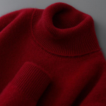 Meeste 100% puuvillane k&otilde;rge kaelusega paks &uuml;hev&auml;rviline kampsun, &auml;rikasutusse sobiv lai kootud pullover. 3XL (Over 100kg)