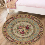 Roosiline Imeline &Uuml;mmargune Vaip, Vaip elutuppa, magamistuppa, diivani k&otilde;rvale, m&auml;ngutuppa, libisemiskindel p&otilde;randamatt62 120cmx120cm beige