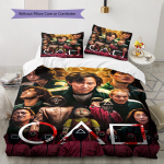 Kalmaarim&auml;ngu Muster Voodipesu Tekikomplekt Tekikate Padjap&uuml;&uuml;r Kodukaunistus Kingitus (1 * tekikott + 2 * padjap&uuml;&uuml;ri, ilma s&uuml;damikuta) 135x200cm