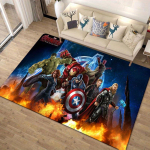 1 tk Marvel Avengers Superkangelaste piirkonnamatt, libisemiskindel p&otilde;himatt, koomiksitegelaste disain, pehme samet, ruumidekoratsioon, pestav 100cm by 120cm gray