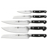 Bloc de couteaux - ZWILLING - ZWILLING PRO - Aimant&eacute; - 5 pi&egrave;ces - Lames forg&eacute;es inox