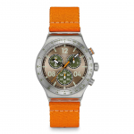 Swatch NEW IRONY CHRONO VACATION TIME K&auml;ekell YVS101 Oranž Meeste