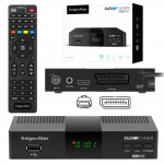 DVB-T2 H.265 HEVC tuuner Kruger&Matz HDMI SCART PVR EPG USB dekooder