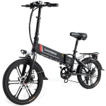 SAMEBIKE 20LVXD30-II Kokkupandav Elektrijalgratas 250W 48V 10.4AH Liitiumaku 20-tollised Rehvid Linna-t&ouml;&ouml;s&otilde;idu E-ratas must