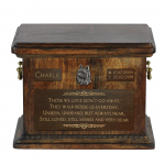 Silky Terrier - urn for dog ashes, personalized urn with engraving, commemorative box for dog ashes by Art-Dog brand pruun