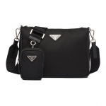 Prada Saffiano Multifunktsionaalne Eemaldatava &Otilde;larihmaga Kolm-&uuml;hes Nailonist Messenger-kott Portfell Crossbody-kott &Otilde;lakott 2VH113-064-F0002 Basic Set (Bag+Dust Bag)
