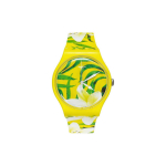 SWATCH Unisex 41mm Kollane k&auml;ekell SUOJ104 SUOJ104 Yellow
