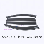 HYUNDAI Tucson 2015 2016 2017 2018 jaoks  Auto kere kujunduskleebis Plastikust akna klaas Tuulesirm Vihma/p&auml;ikesekaitse ABS Chrome