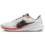 Nike Air Zoom Pegasus 40 Cushioning Slip Resistant Abrasion Resistant Low top Running Shoes Men's White Red Black FZ5055-101(Team181-) 45