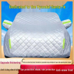Hyundai Santa Fe Tugev Auto Kate: P&auml;ikese-, vihma- ja rahekaitse koos soojusisolatsiooniga Thickened Cotton, Hail Protection, Four Seasons