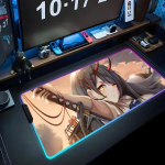azur lane Hiirematt RGB M&auml;ngurihiirematt Suur LED-matt PC Lauamatt Helendav Hiirematt Suured Klaviatuurimatid Lauavaip Taustvalgustusega RGB600x300x3mm