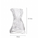 Ebakorrap&auml;rane l&auml;bipaistev klaasist lillevaas 23cm*9cm suur lillepudel Lauapealne h&uuml;dropott Kodu Elutoa lauakaunistused