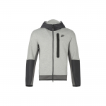 Nike Tech Fleece Prinditud V&auml;ikese Logoga T&otilde;mblukuga Huppari Jakk Meeste &Uuml;ler&otilde;ivad Hall CZ9905-063 L