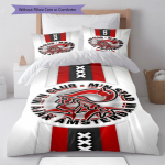 Ajax logo Vaip Muster Voodipesu Tekikott Komplekt Tekikott Padjap&uuml;&uuml;r Kodu Kaunistus S&uuml;nnip&auml;evakingitus (1 * tekikott + 2 * padjap&uuml;&uuml;ri, ilma s&uuml;damikuta) 135x200cm