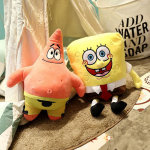2 tk/partii 35 cm Armas SpongeBob Patrick T&auml;ht Pehme M&auml;nguasi V&auml;ga Pehme Kallistamispatja T&auml;idisega Multikas Anime Pehmed M&auml;nguasjad Armas Ja V&otilde;luv Nukk J&otilde;ulukingid tulekindel tellis