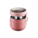 600ML roostevabast terasest l&otilde;unakarp kuuma toidu termosuppide hoiustamiseks vaakumtermos termoskonteinerid bento l&otilde;unakarbid lastele Stainless Steel roosa