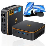 Huidun H50 Mini PC AMD Ryzen 3300U 16GB 512GB SSD Windows 11Pro MINI Arvuti HDMI 8+256 Portable Monitors must