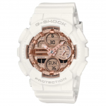 Casio G-Shock Seeria 200M Veekindel P&otilde;rutuskindel Magnetkindel Kalender Maailmaaeg Kvartsliikumine Vaikrihmaga K&auml;ekell Naiste kellad GMA-S140PG-7A Gold Dial