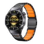 22mm Luksuslik Titaanist Silikoonrihm Huawei Watch GT6 Pro/Watch 5 46MM/GT4 jaoks Metallist Spordirihm Watch4 Pro/Watch Ultimate Business jaoks garmin band Magnetic Buckle &A oranž