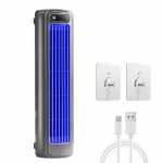 Kaasaskantav konditsioneeri ventilaator, laetav seinale kinnitatav jahutusventilaator 3 kiiruse ja LED-puutega hall