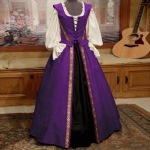 Halloweeni kost&uuml;&uuml;m Retro Cosplay kleit S lilla