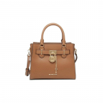 MICHAEL KORS k&auml;ekott Hamilton Letter LOGO Lukk V&otilde;ti Tarvikud Lihtne T&ouml;&ouml;le Kaasaskantav &Uuml;hev&auml;rviline T&otilde;mblukuga Sulgemine Nahast &Otilde;lakott Crossbody kott Naiste pruun